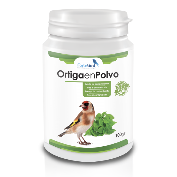 Ortiga en Polvo 100% Puro | Encelador natural para aves